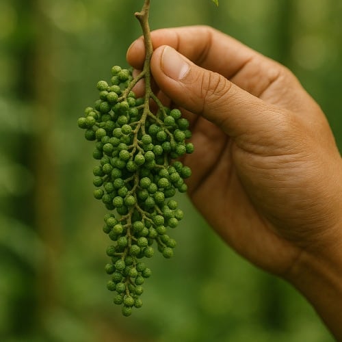 Čerstvé bobule andalimanu na větvi